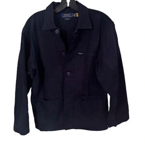 Polo Ralph Lauren Women’s Navy Blue Twill Jacket Pockets Size SP NWOT